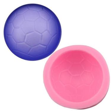 Imagem de Molde Silicone Bola Futebol Fondant Biscuit Sabonete Resina - Luyke