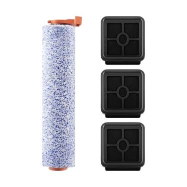 Imagem de Hujscufdjy Compatível com ILIFE W90, kit de acessórios de limpeza a seco sem fio para substituição de escova de rolo e filtro (1 escova principal e 3 filtro)