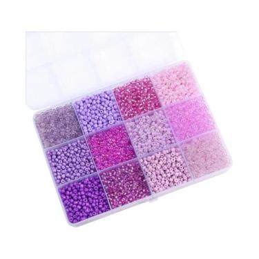 Imagem de Conjunto De 12 Grades De Miçangas De Arroz Com 6000 Peças Para Acessór