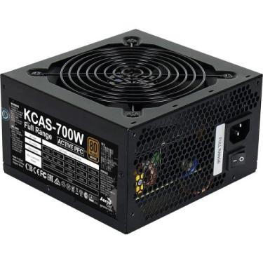 Imagem de Fonte Gamer ATX Aerocool KCAS 700W 80 Plus Bronze, PFC Ativo, Bivolt A