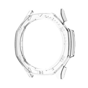 Imagem de ORKDFJ Capa rígida de policarbonato para Huawei Watch GT 5 de 41 mm e 46 mm para Huawei GT 5 Pro de 42 mm e 46 mm (transparente-GT5 de 46 mm)