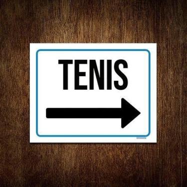 Imagem de Placa Sinalização - Tenis Seta Direita 18X23 - Sinalizo