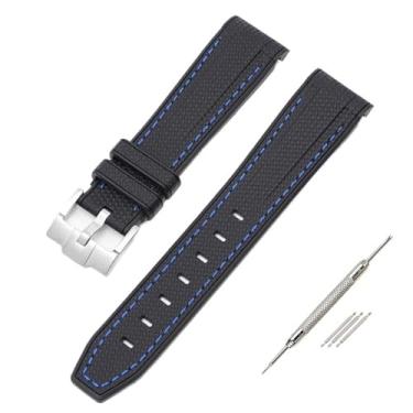 Imagem de HEPUP Pulseira para relógio Swatch X Omega Moonswatch para Seamaster 300 com interface curvada masculina e feminina de qualidade de substituição de 20 mm, 20mm, Ágata
