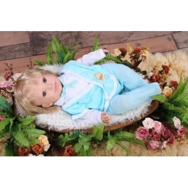 Imagem de Bebê Reborn Hora Do Penteado Menino Loiro - MEU XODÓ