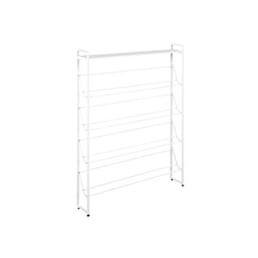 Imagem de Sapateira moderna de 4 níveis, fina, angulada, sem metal, suporte para sapatos, prateleira estreita, armário de entrada, corredor, organizador de armazenamento de sapatos, requintado, bonito (62 cm