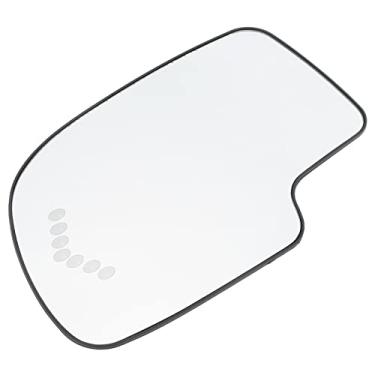 Imagem de Naroote Vidro de Espelho Aquecido de Substituição Com Lâmpada de Sinalização LED para Avalanche Silverado Tahoe Suburbano, Vidro de Espelho Retrovisor de Alta Durabilidade para Escalade, Adequado