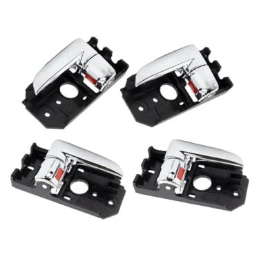 Imagem de Ajuste Compatível com Kia Spectra Spectra5 Cerato 2005 2006-2009 ABS 82610-2F000 82620-2F000 1 conjunto de maçanetas internas da porta dianteira traseira esquerda direita