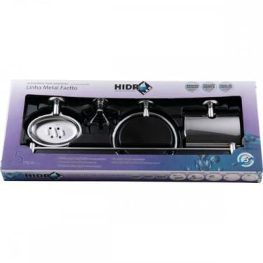 Imagem de Acessorio Wc Hidrolar Kit Com 5 Pecas Cromado 997