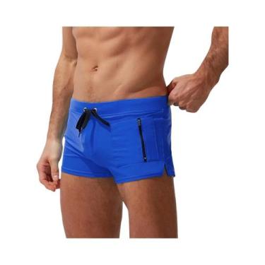 Imagem de Bermuda De Natação Masculina De Secagem Rápida Com Bolso Com Zíper, Ca