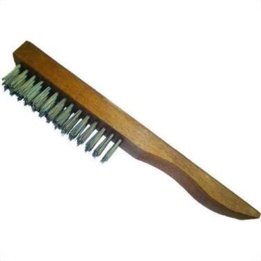 Imagem de Escova Aco Inebras 1777/3 Carbono Profissional Com Cabo 6709