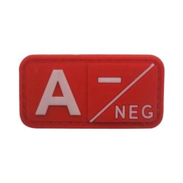 Imagem de Patch De Tipo Sanguíneo Em PVC Pequeno Com Gancho Para Mochila Distint
