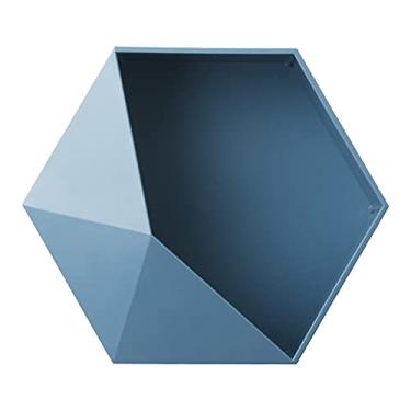 Imagem de Prateleiras de Parede Flutuantes Hexagonais Armazenamento em Forma Favela Prateleira para Exibição Plantas Decorar e Org