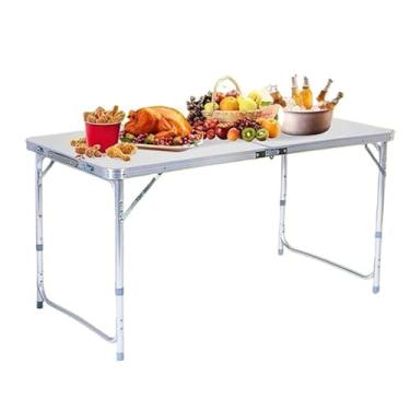 Imagem de Mesa Dobrável Camping 120x60 Vira Maleta Para Jardim Praia(120 * 60cm mesa)