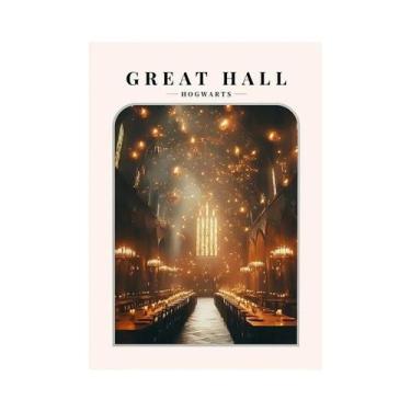 Imagem de Pôster De Hogwarts Em Tela, Arte De Parede Com Estampa Da Rua Diagon, 