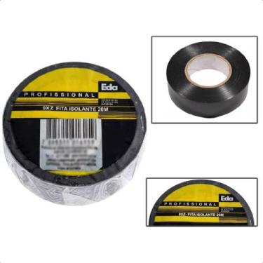 Imagem de Fita Isolante Rolo 20 metros 19mm Profissional Eletricista - EDA