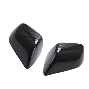 Imagem de Adesivo de carro retrovisor lateral espelho capa asa tampa exterior porta traseira caso guarnição fibra carbono Compatível com tesla modelo 3 y 2017-2023(For Model 3)