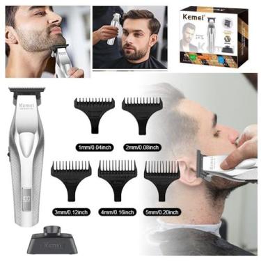 Imagem de Maquina Cortar Cabelo Profissional Kemei Serie Titanium KM 3023-702 Pr