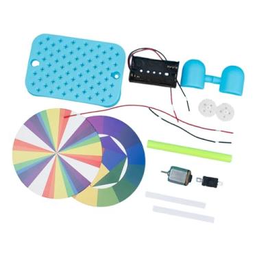 Imagem de YIJU Brinquedo educativo faça-você-mesmo com roda de cores de : leve, portátil e criativo, ideal para meninos e meninas iniciantes.