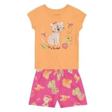 Imagem de Conjunto infantil menina de tigre Brandili-Feminino