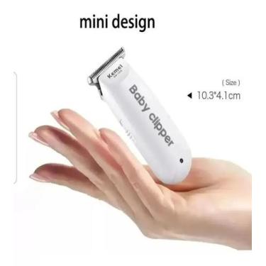 Imagem de Mini Maquina Cortar Cabelode bebe Portatil Km-1319 - Kemei, Bivolt