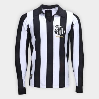 Imagem de Camisa Santos 1963 Bi Mundial Manga Longa Masculina-Masculino