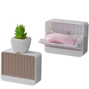 Imagem de Saboneteira Suporte Porta Sabonete Com Fixação Em Adesivo - Shop DANI 