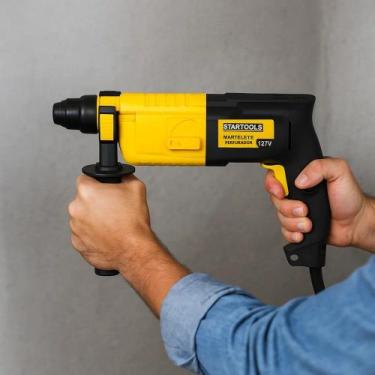 Imagem de Martelete Perfurador 127V 600W Ferramenta Elétrica para Perfuração e I