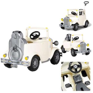 Imagem de Carrinho de Passeio e Pedal Bebe Calesita Calhambek A Branco