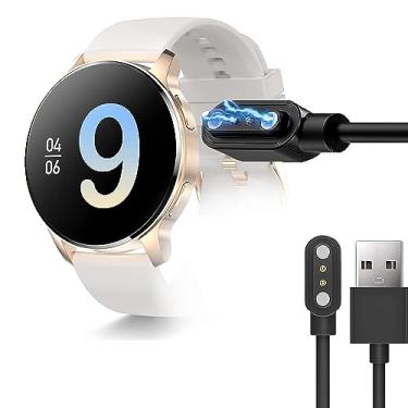 Imagem de Compatível com carregador de relógio inteligente Iaret I50, cabo de carregamento USB magnético Lamshaw compatível com Iaret I50 3.4 cm Smart Watch / I50 3.4 cm Smart Watch / Lefitus I50 / Colesma I50