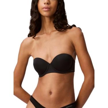 Imagem de Calvin Klein Sutiã feminino Ck push up sem alças, Preto 001, 34B