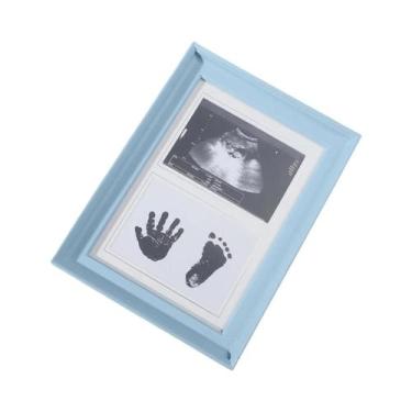 Imagem de Porta-Retrato Para Bebê Recém-Nascido Com Almofada De Tinta Para Impre