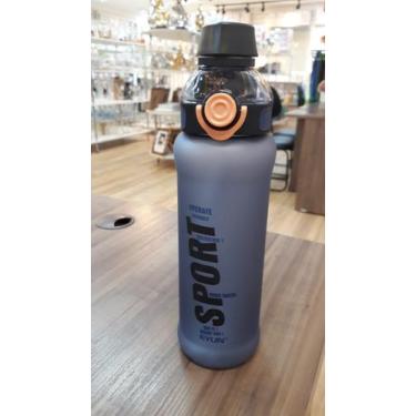 Imagem de Garrafa de Água SPORT Fosca 1L Motivacional - Cim, Preto