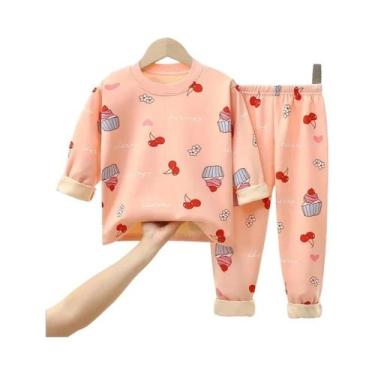 Imagem de Conjuntos De Pijamas De Veludo Quente Para Crianças Outono Inverno Mod