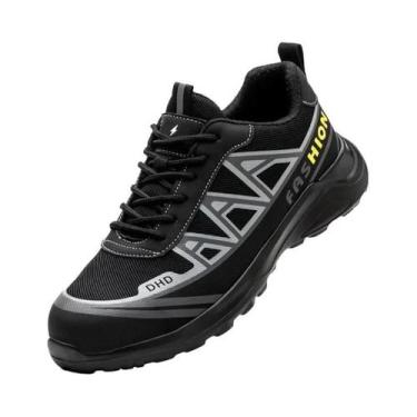 Imagem de Botas De Segurança Masculinas Com Biqueira De Aço Indestrutíveis Antip