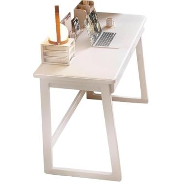 Imagem de Mesa de computador pequena com gavetas - Mesa versátil de trabalho/estudo para laptop para escritório em casa, quarto e vestiário, tamanho compacto 70 cm, acabamento marrom elegante