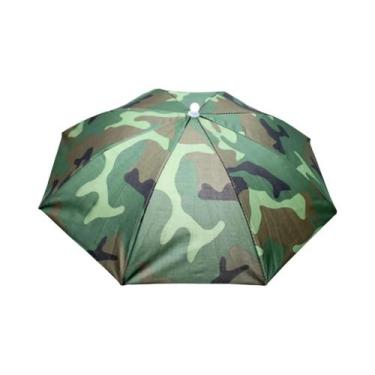 Imagem de Chapéu Guarda-Chuva Dobrável Para Atividades Ao Ar Livre, Anti-Chuva E