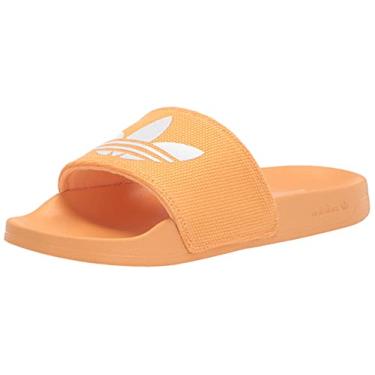 Imagem de adidas Originals Tênis feminino Adilette Lite, Laranja/branco/laranja nebuloso, 5