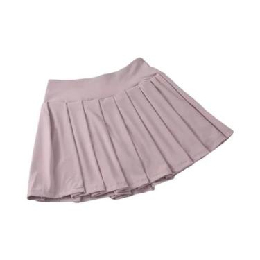 Imagem de Saia De Tênis Plissada Feminina De Secagem Rápida, Cintura Média, Para