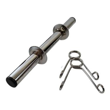 Imagem de Halter 35Cm De Aço Cromado Para Musculação Halteres Barras