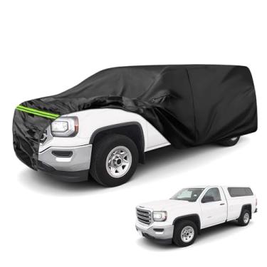 Imagem de Capa impermeável para caminhão com tampa traseira, substitua para Toyota Tacoma/Ford Ranger/Nissan Frontier 1,5 m, capa de caminhão resistente com zíper de porta para proteção contra neve chuva e