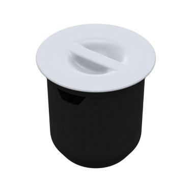 Imagem de Lixeira Arquitech De Embutir 8l Redonda Branca