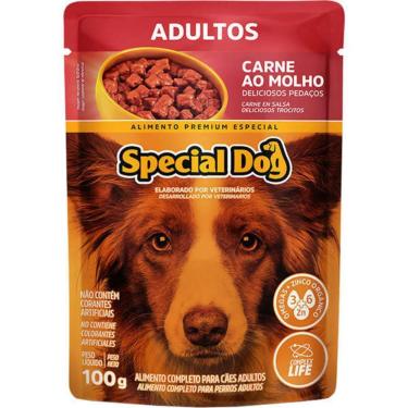 Imagem de Ração Úmida Special Dog Ultralife para Cães Adultos Sabor Carne ao Molho 100g