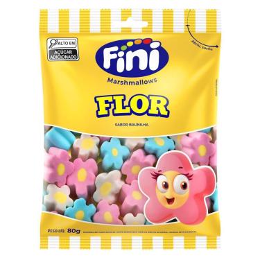 Imagem de Marshmallow Flor 80g Fini