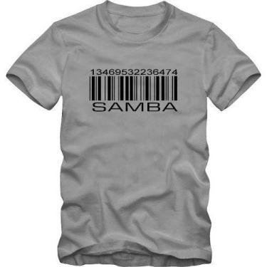 Imagem de Camiseta Samba Código Pagode Musico Barras Sambista - BLACKCHIC, Gris,