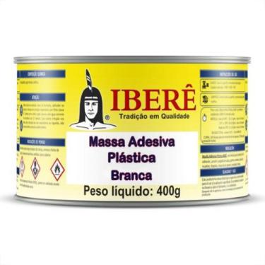Imagem de Massa Plastica Ibere 400G Branca Com Catalizador - Kit C/12, Branco