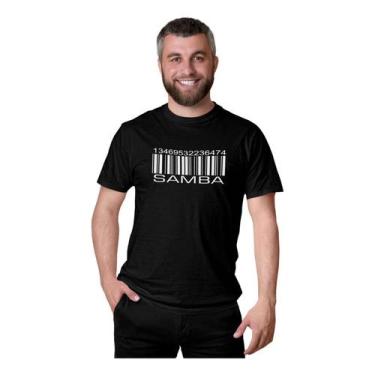Imagem de Camiseta Samba Código Pagode Musico Barras Sambista - BLACKCHIC, Preto