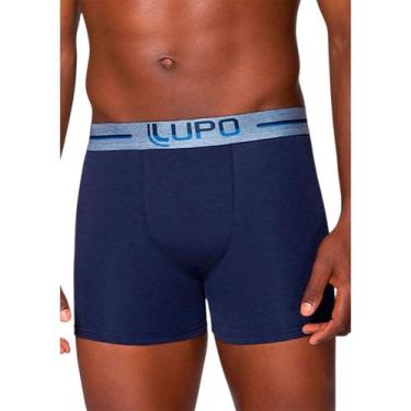 Imagem de Cueca Boxer Lupo 00784-016 Adulto Algodão T. P/GG, M, 2805, Marinho
