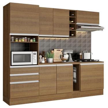 Imagem de Cozinha Áquila com Armário e Balcão sem Tampo e Pia Madesa