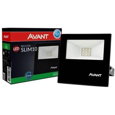 Imagem de Refletor De Led Holofote 10w Verde Slim Jardim Prova D`água