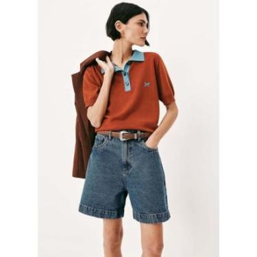 Imagem de Bermuda Jeans Feminina Reta-Feminino